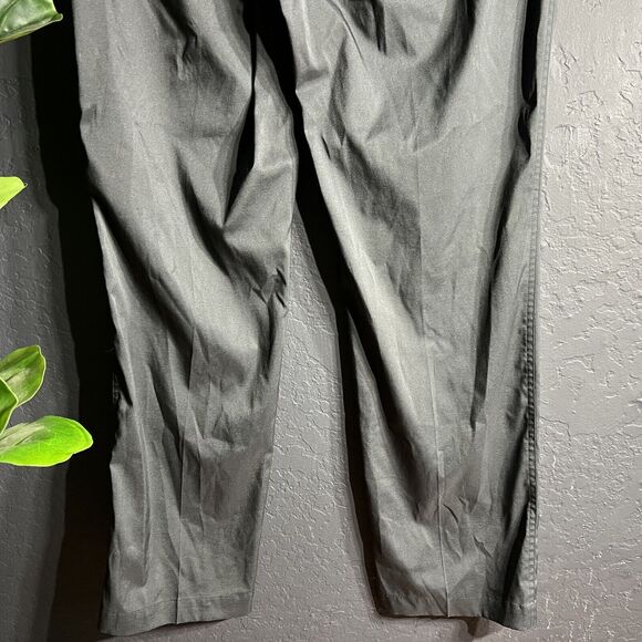 Nike Golf Dri-Fit Pants Mens 34x32 Black‎ Flat Front Poly Blend Straight Leg Zip - Picture 16 of 16